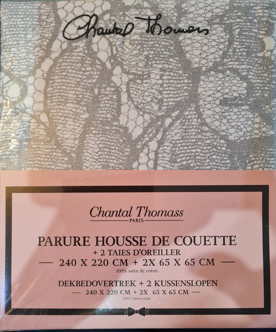 Chantal Thomass - Housse de couette - 240x220 + taies - blanc&noir | bol.com