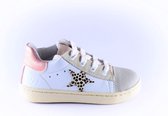 Clic sneaker CL-20302 wit leopard  ster-24