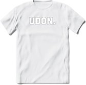 Udon - Snack T-Shirt | Grappig Verjaardag Kleding Cadeau | Eten En Snoep Shirt | Dames - Heren - Unisex Tshirt | - Wit - 3XL