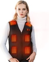 Zizza NL® Verwarmde Bodywarmer Zwart - Verwarmd Vest - Elektrische Bodywarmer - Maat S