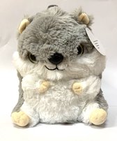 Hamster knuffel - Pluche - 20 cm - Grijs