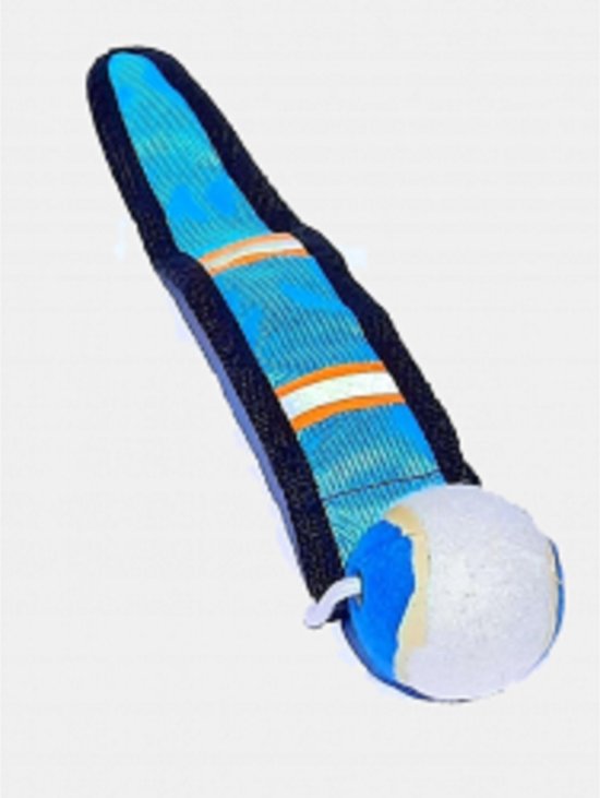Abany quality design - bal met koord - honden - water - speelgoed - drijvend - apporteren - canvas speelgoed - 13 cm lang