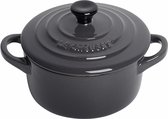 Le Creuset Aardewerken 6 mini braadpannetjes Ebbenzwart 10cm 0,25l