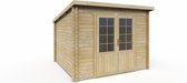 Interflex tuinhuis - blokhut - geimpregneerd hout - inclusief dakbedekking - 300 x 300 - 3030L