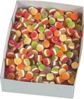 Confiserie 2000 Toppie Frutti's malse tricolore gom neusjes - 3 kg