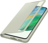 Origineel Samsung Galaxy S21 FE Hoesje Smart Clear View Cover Groen