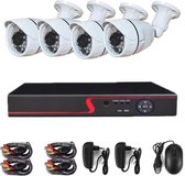 Compleet Camera Beveiliging Set met 4 Camera - Bedraad - + 1TB HDD - Beveiligingscamera Buiten - Bewakingscamera - CCTV