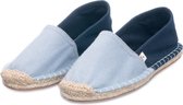 Kingdom of Wow – Espadrilles Dames Songbird Zacht Blauw Vegan Maat 36 - Handgemaakt