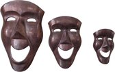 Deco4yourhome® - Masker - Metaal - Set van 3 - Vintage Copper - Pronto