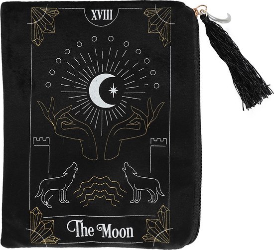 Of Alchemy Tarot Buidel Met Rits - The Moon - De Maan - Tarotkaart illustratie - Tarot Bag