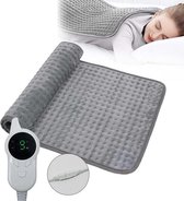 Elektrisch warmtekussen | Voor nek/schouder/rug/buik | XL Heating pad | Warmtekussen | Spierpijn | Wasbaar | 60 x 30cm | Verbeterd model