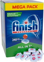 Finish vaatwastabletten - Maxi pack - XXL Voordeelverpakking - Vaatwastabletten - Finish powerball - 240 STUKS!! - All in 1 -