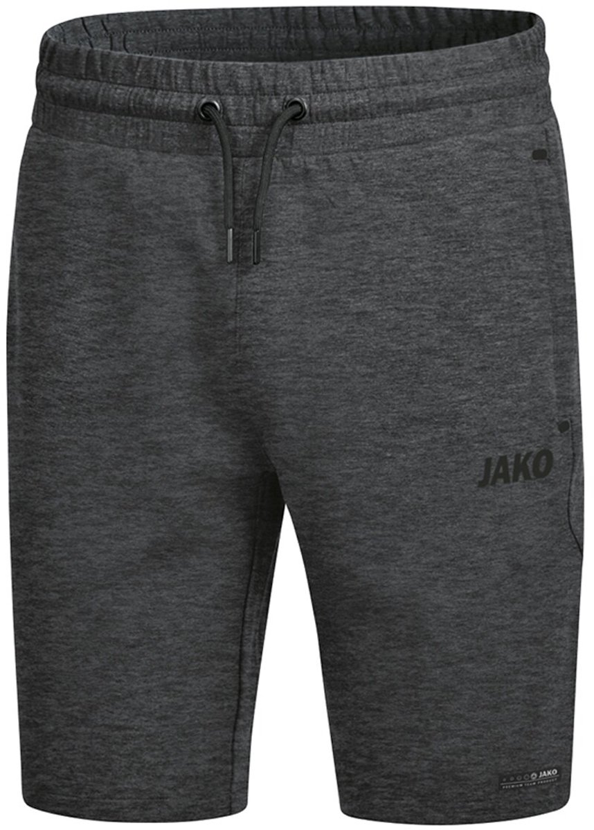 Jako Premium Basics Short Heren - Antraciet Gemeleerd | Maat: S