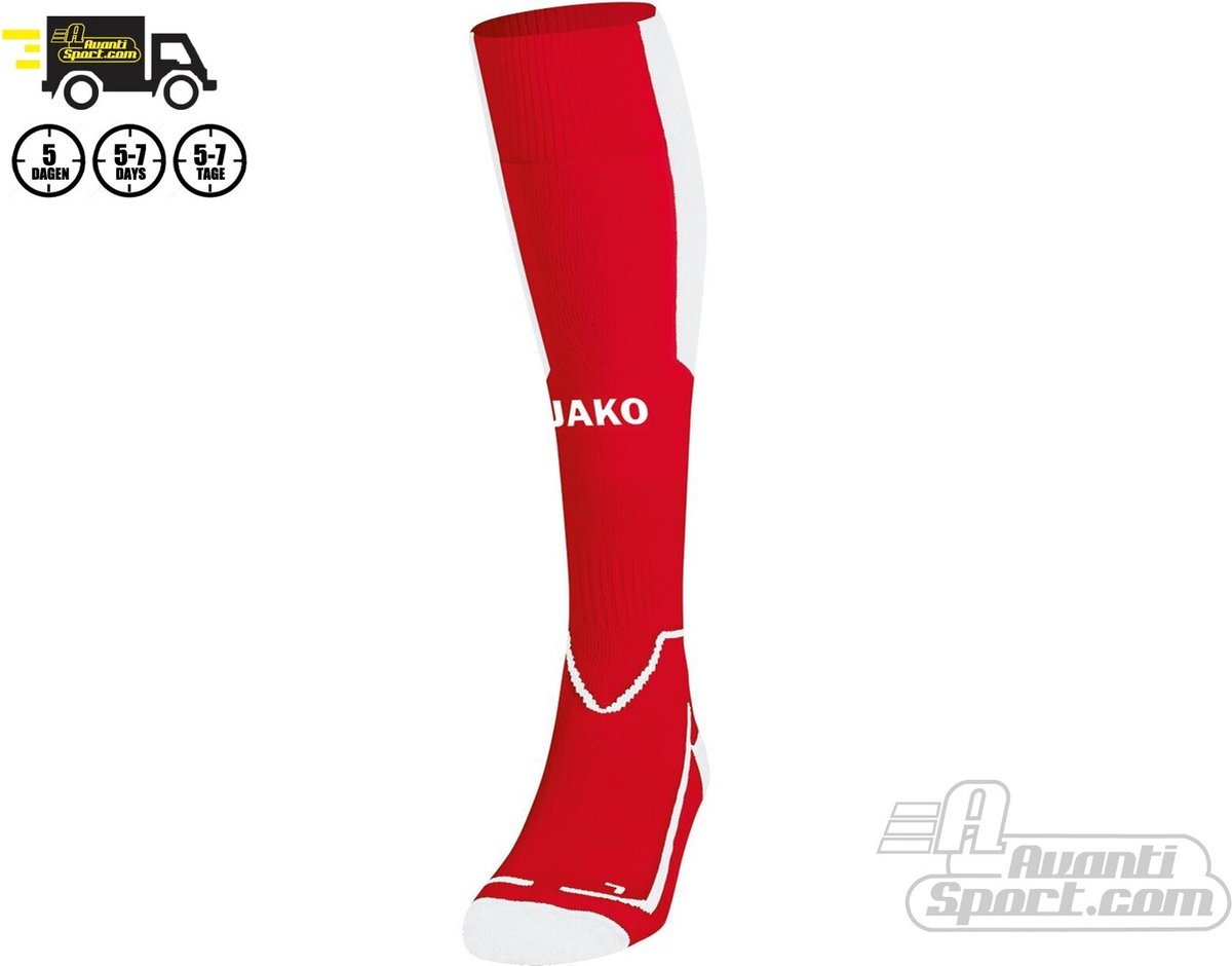 1200x940.jpg Jako - Lazio - Voetbalkousen - 43 - 46 - Rood/Wit - Afbeelding 1