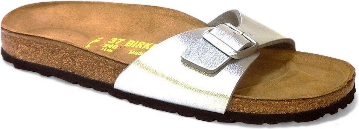 Birkenstock Madrid Slippers – Smal Zilver