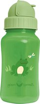 green sprouts® Drinkfles met rietje 300ml - Groen Kikker