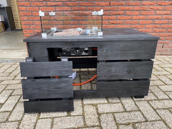 Haard & Co - Vuurtafel - Timber black 90- Buitenhaard - tafelhaard | bol.com