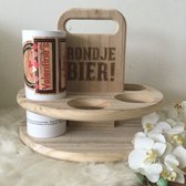 Griffel-Gifts Houten Tray Rondje Bier met Bieretiket Valentijn - DIY