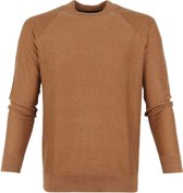 Scotch and Soda - Pullover Mix Wol Structuur Bruin - Maat XL - Regular-fit
