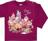 Disney Princess Meisjes Sweater - Framboos Paars - Sneeuwwitje en de Zeven Dwergen - Maat 92