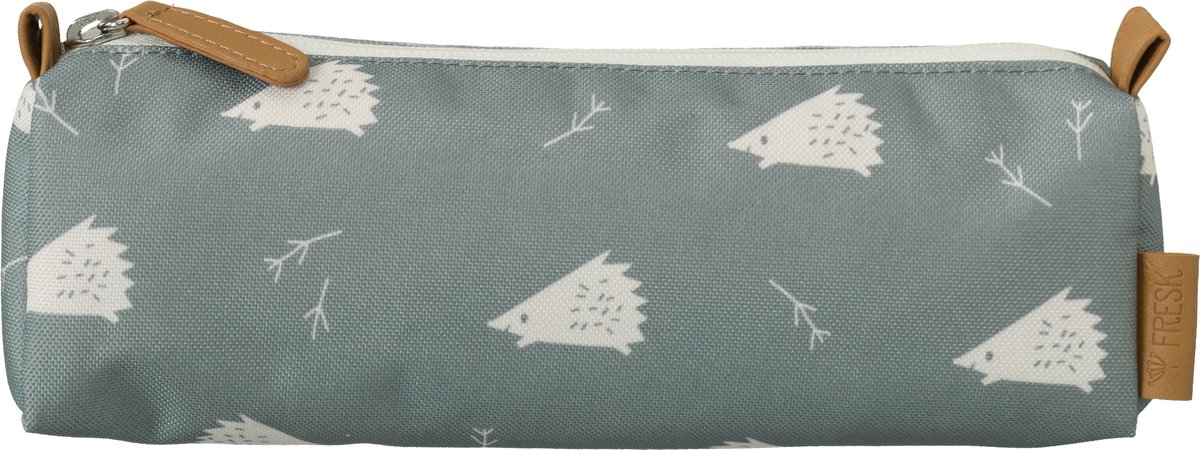 Fresk Etui Jongens – Waterafstotende Pennenzak - Etuis voor School - Pennenbakje voor Kinderen - Schoolspullen - -Groen - Hedgehog
