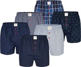 Phil & Co 6-Pack Geweven Wijde Boxershorts Heren HBOD60 Multipack - Maat XXL - Losse boxershort heren