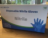 Mezorrison -100 stuks - Disposable Nitrile Gloves, Powder Free, Latex Free, Protein Free