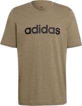 adidas Essentials T-shirt - Mannen - groen/bruin - zwart