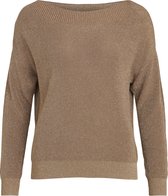 VILA VIANTA L/S BOATNECK GLITTER KNIT TOP/LS Dames Trui - Maat M