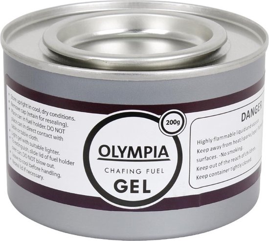 Olympia Brandpasta Gel in blikjes a 200 gram (6 stuks) - Bio-ethanol brandgel
