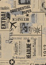 Inpakpapier Cadeaupapier Krant Newspaper 101352-2- Breedte 30 cm - m lang - Breedte 30 cm