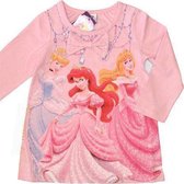 Disney Princess Meisjes Longsleeve - Roze - Prinsessen Assepoester Ariel Doornroosje - T-shirt met lange mouwen - Maat 116