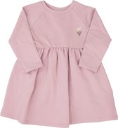 Daisy Embroidered Sweat Dress - Lilac Pink