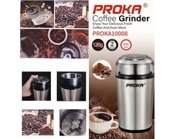 Elektrische koffie molen - Grinder rvs 120g | Multifunctionle Bonenmalers | Kruidenmolen