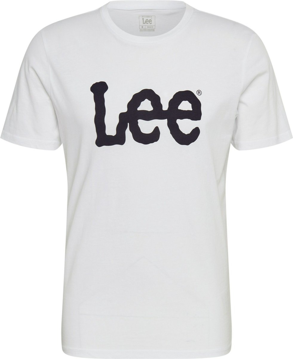 Lee WOBLY LOGO Heren Shirt Wit