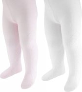 Soft Touch - 2 Baby Maillots met kabels -  Roze & Wit - Newborn