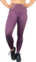 Outwork sportlegging / Squat-proof / hoge taille Bordeaux paars