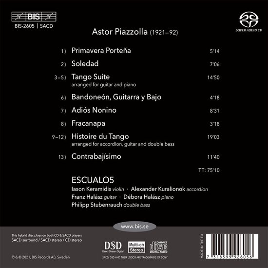 Piazzolla - Escualo5 (Super Audio CD)