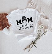 Dames T shirt Mom mode mt. S