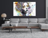 Canvas Schilderij - Dieren - Leeuwenkoning - Vierkant - Wanddecoratie - 40x40x2 cm