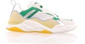 SCOTCH & SODA Herensneaker 'Cassius - white multi" - wit/groen/geel - maat 45