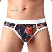Sexy Slip Kant Met Bloemen Doorschijnend Maat L