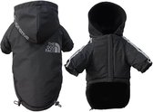 Hondenjas - The Dog Face - Hond - Hondenjas met Capuchon - Hondenkleding - Jas - Hond - Zwart - XL