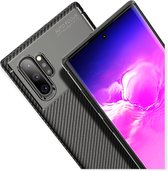 Ninzer Samsung Galaxy Note 10 plus hoesje - Carbon TPU - Back Cover