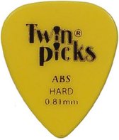 Twin Picks ABS hard plectrum 6-pack 0.81 mm