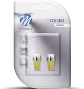 M-Tech LED W5W 12V - Basic - 1x Led diode - Geel - Set
