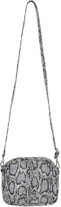 Een modieuze en praktische schoudertas in een aantrekkelijke slangenprint. Deze handig te gebruiken tas is gevoerd en heeft aan de binnenkant een rits vak en een steekvakje. Met afneembare en verstelbare schouderband. Voor uzelf of Bestel Een Kado