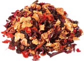 De Gouden Kat - Cherry Tea - Zonder Theïne - Kersen en Amaretto smaak - met stukjes - Zoete en Kruidige Melange - 75 gram