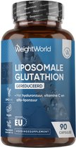 WeightWorld Liposomale Glutathione capsules - 1000 mg gereduceerd L-Glutathione - Met Vitamine C, Alfa-Liponzuur (ALA) en Hyaluronzuur - 90 vegan capsules