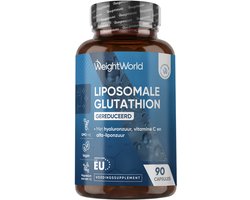 WeightWorld Liposomale Glutathione capsules - 1000 mg gereduceerd L-Glutathione - Met Vitamine C, Alfa-Liponzuur (ALA) en Hyaluronzuur - 90 vegan capsules